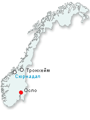 Карта Норвегии, Сюрнадал